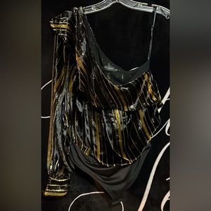 × REVOLVE Benita Silk Bodysuit House of Harlow 1960. Size: S